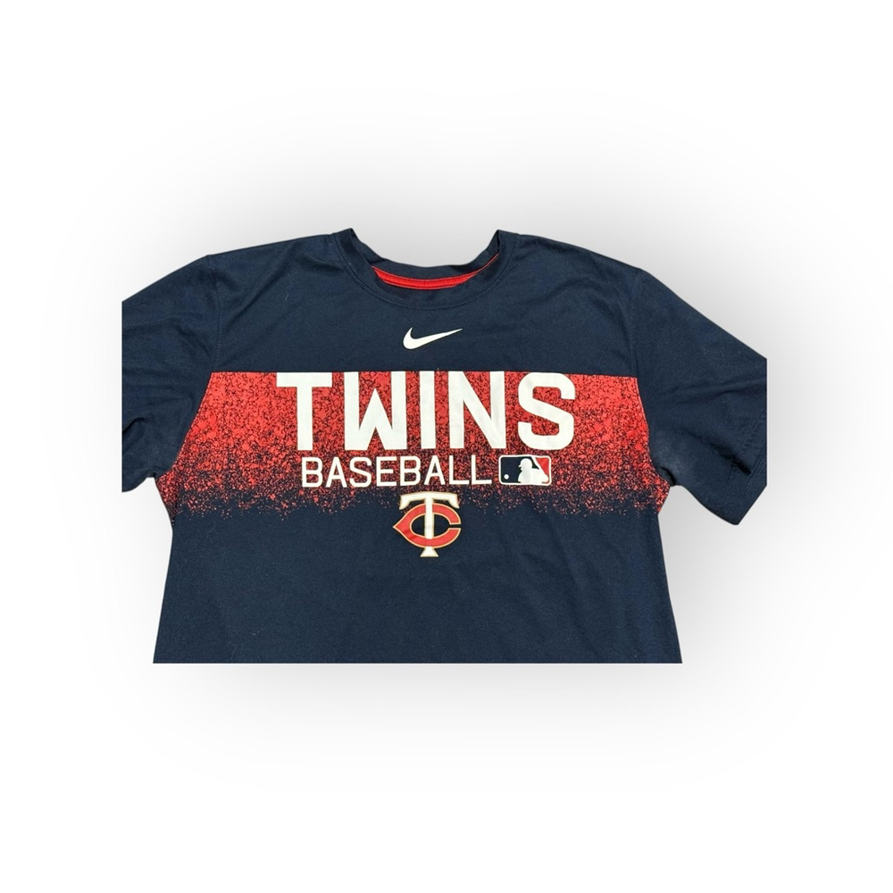 Nike Men’s Minnesota Twins Baseball DriFit T-Shirt MLB Athletic Cut Sz L - Picture 4 of 8